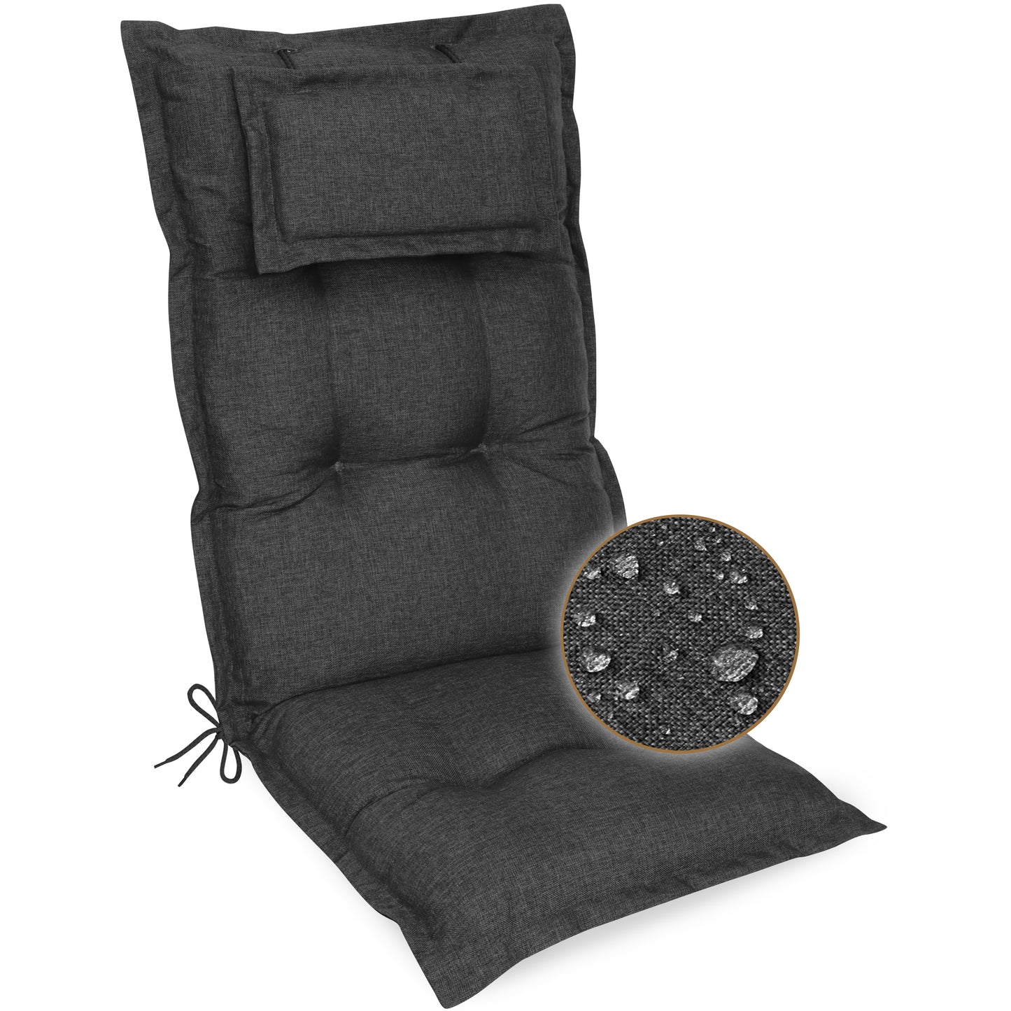 Stoffmuster Ava Sun-Guard Anthrazit