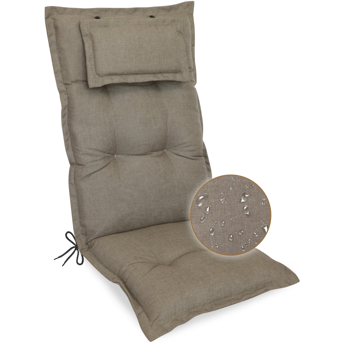 Stoffmuster Ava Sun-Guard Taupe