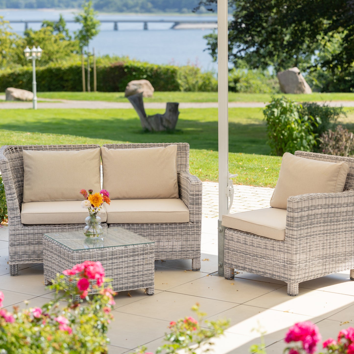 Loungekissen SUNNY - Natur 40x60cm