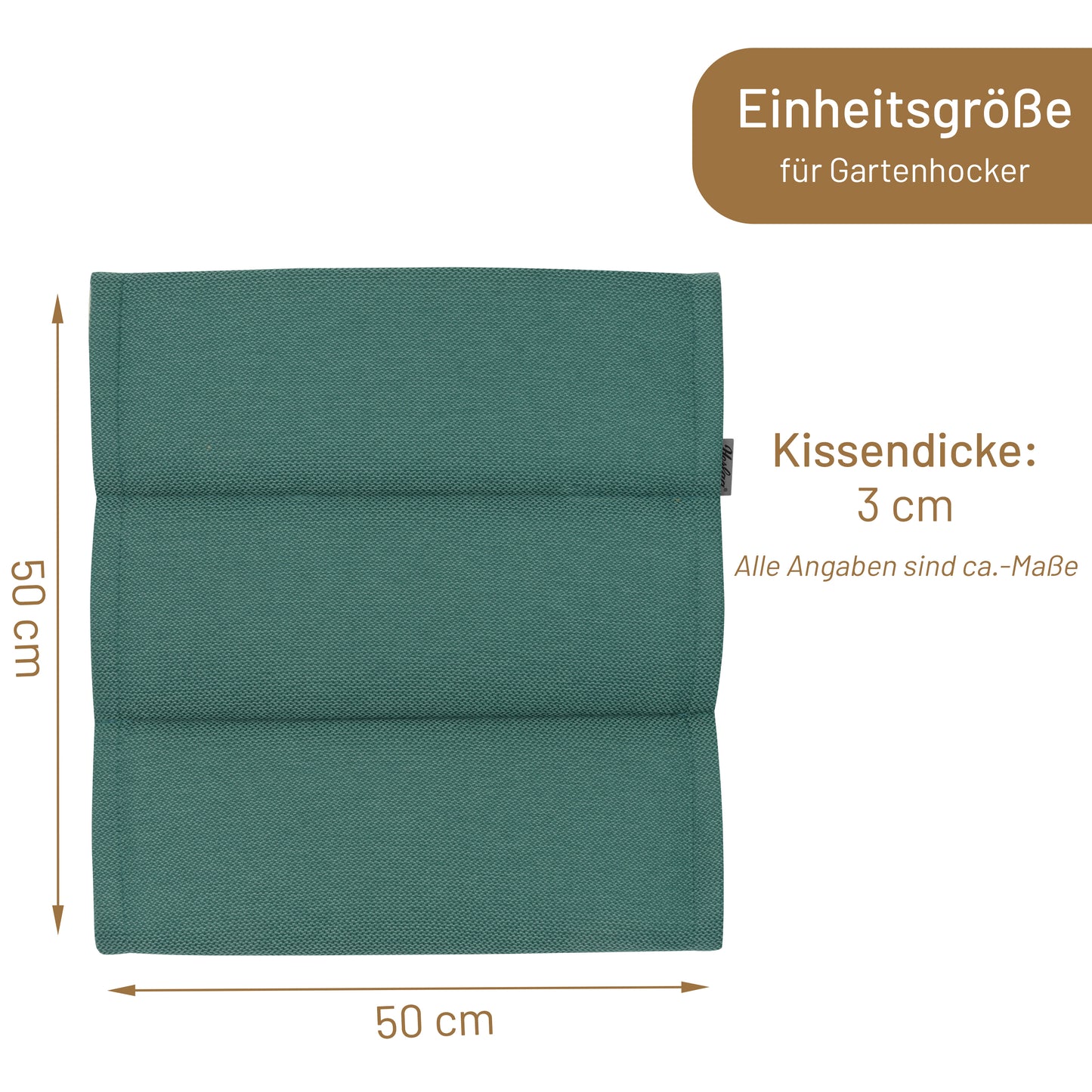 Hockerauflage LINNEA - Senfgelb