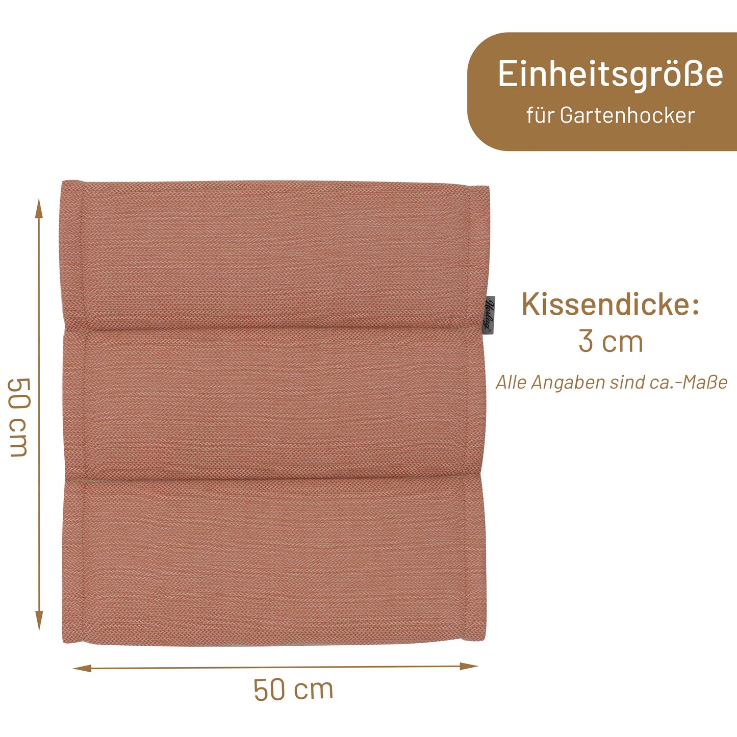 Hockerauflage LINNEA - Rosa