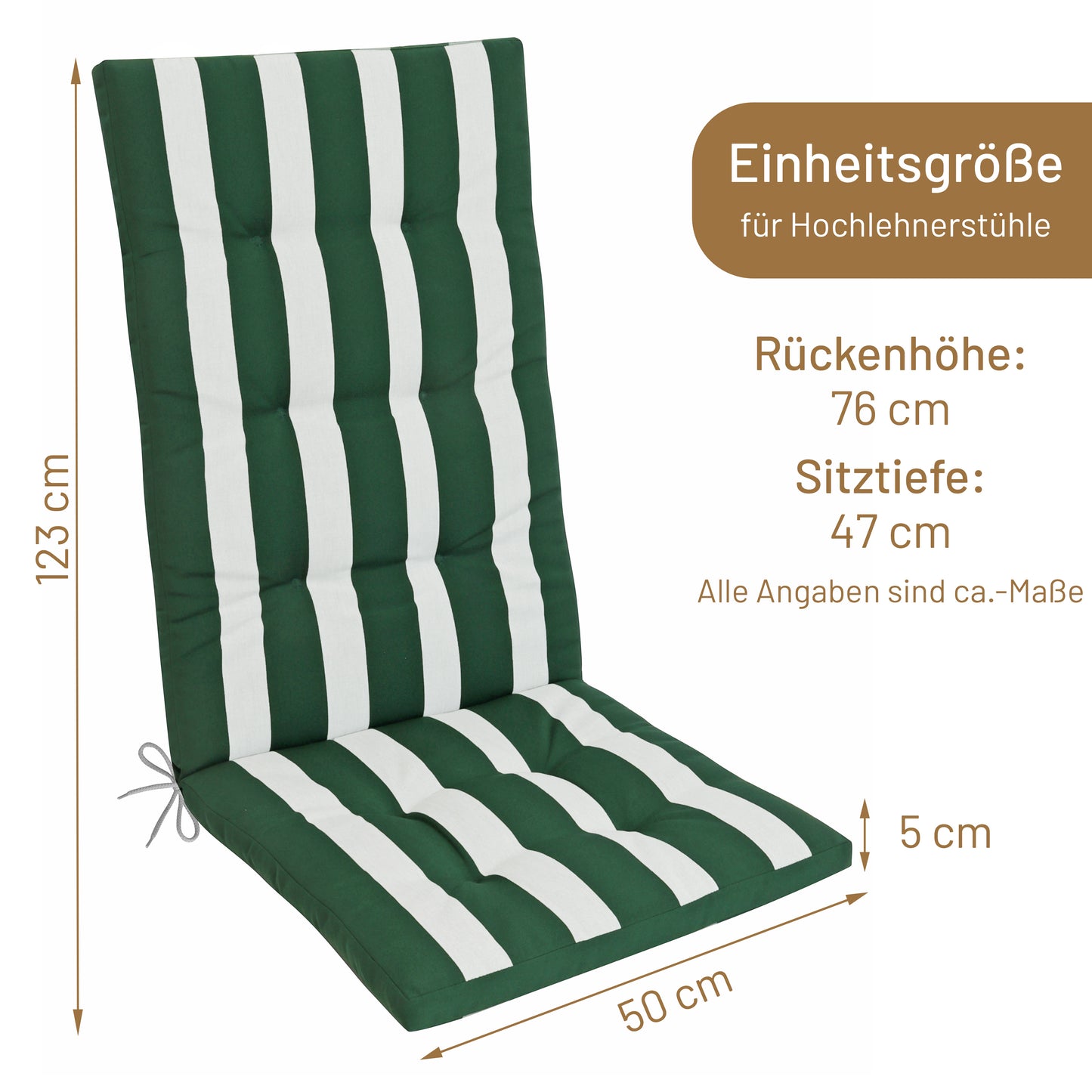 Hochlehner MIA Gestreift - Grün