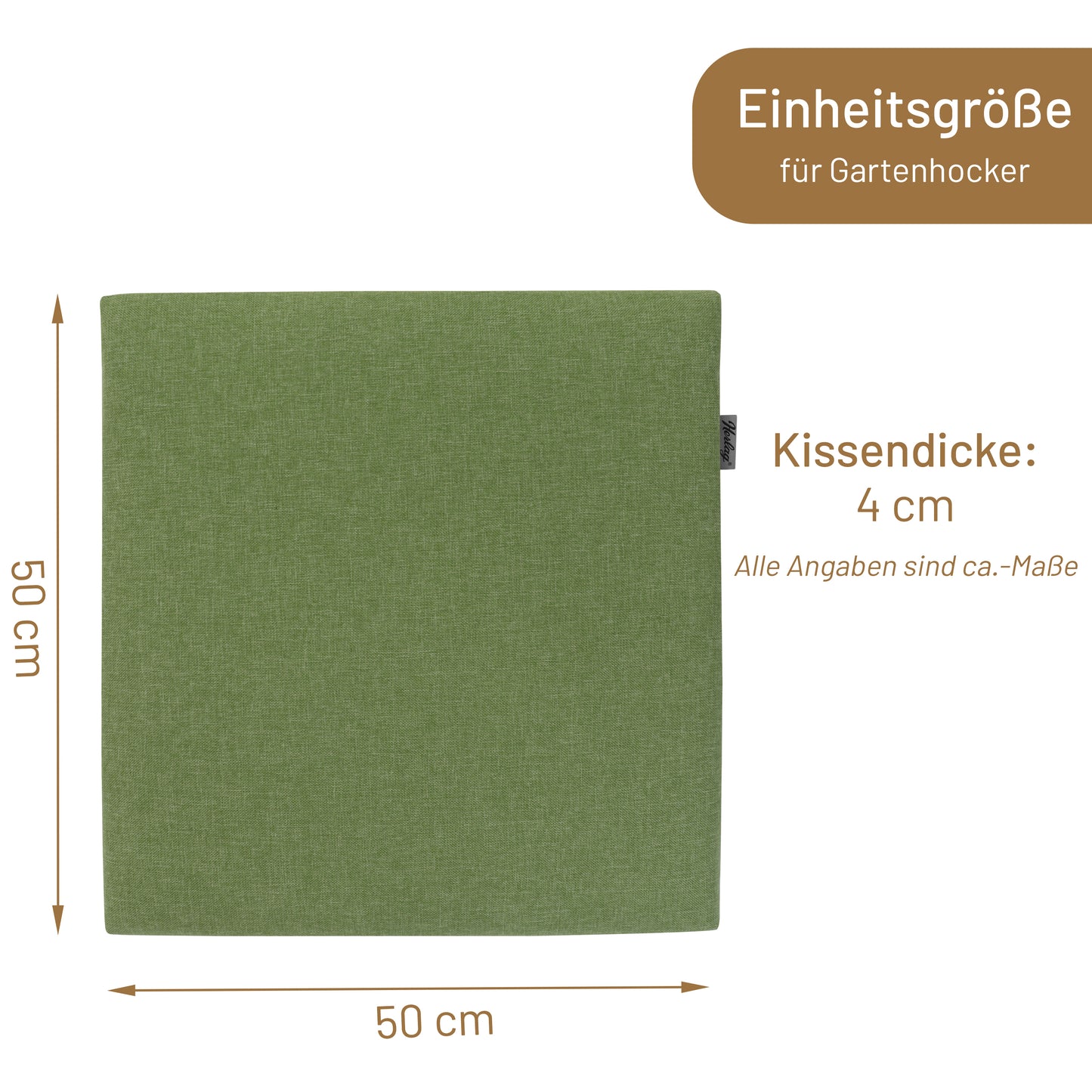 Hockerauflage SUNNY - Oliv