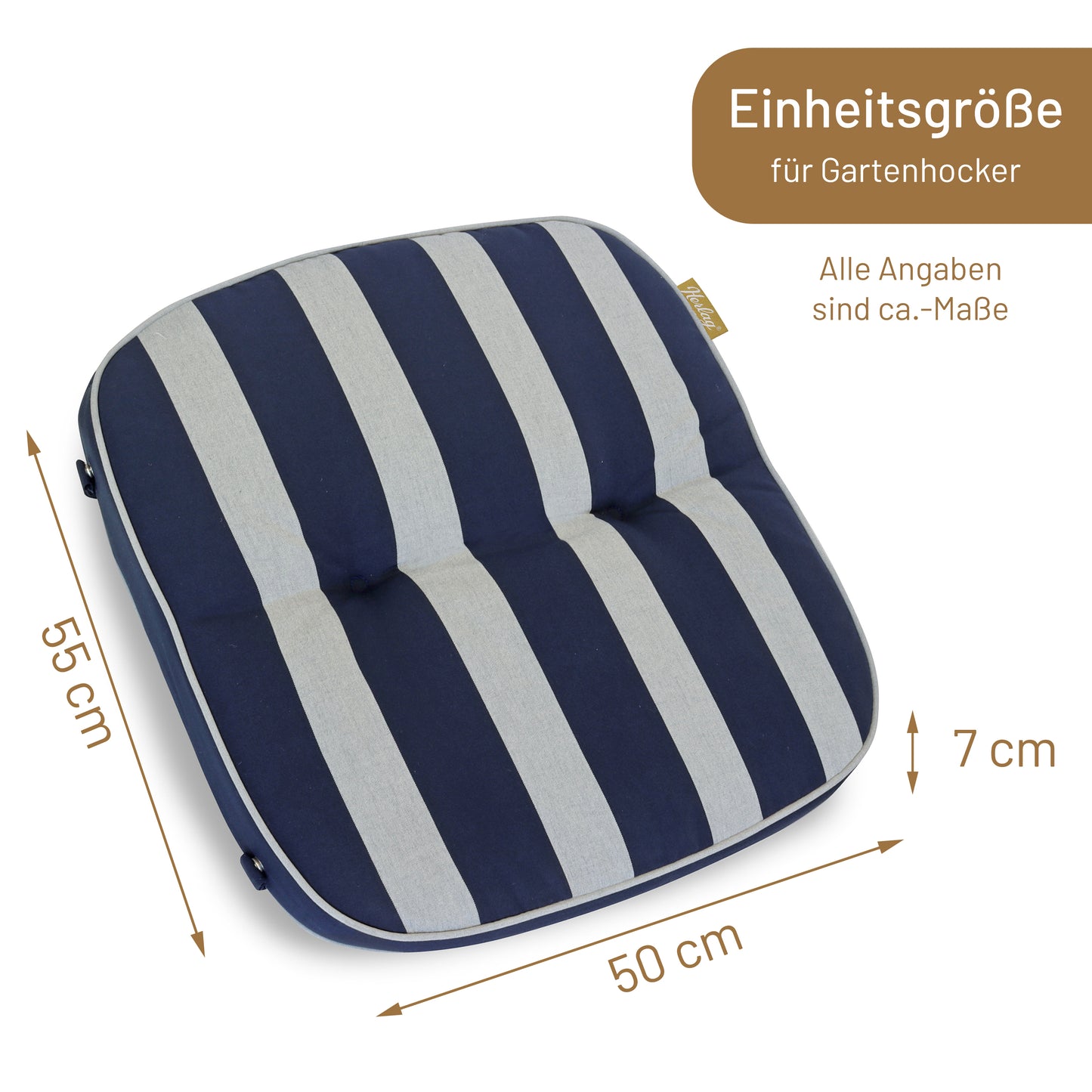 Hockerauflage TILLY Gestreift