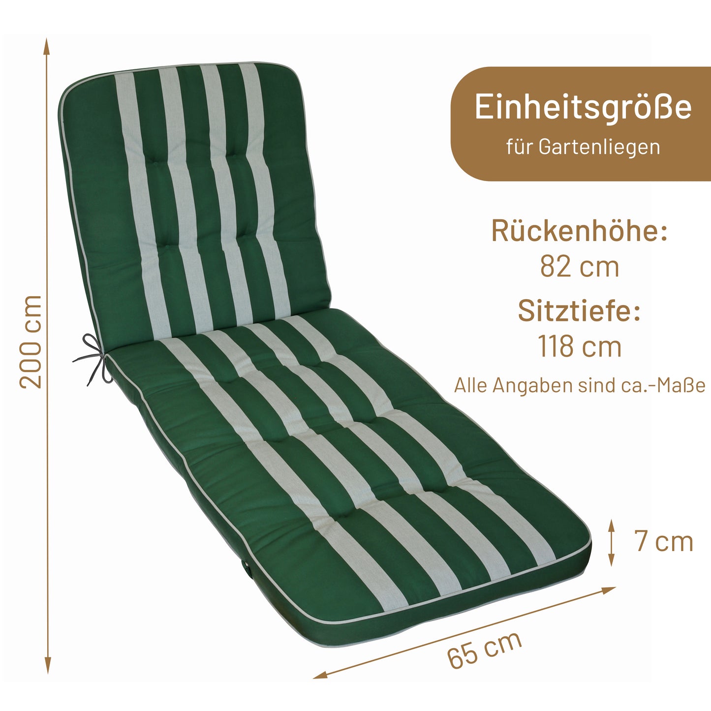 Liegenauflage TILLY Gestreift