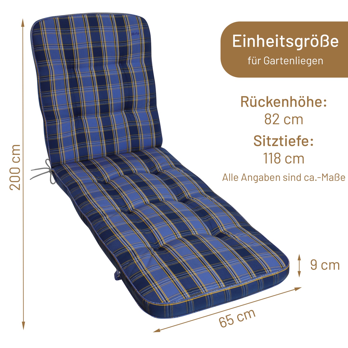 Liegenauflage TILLY Kariert