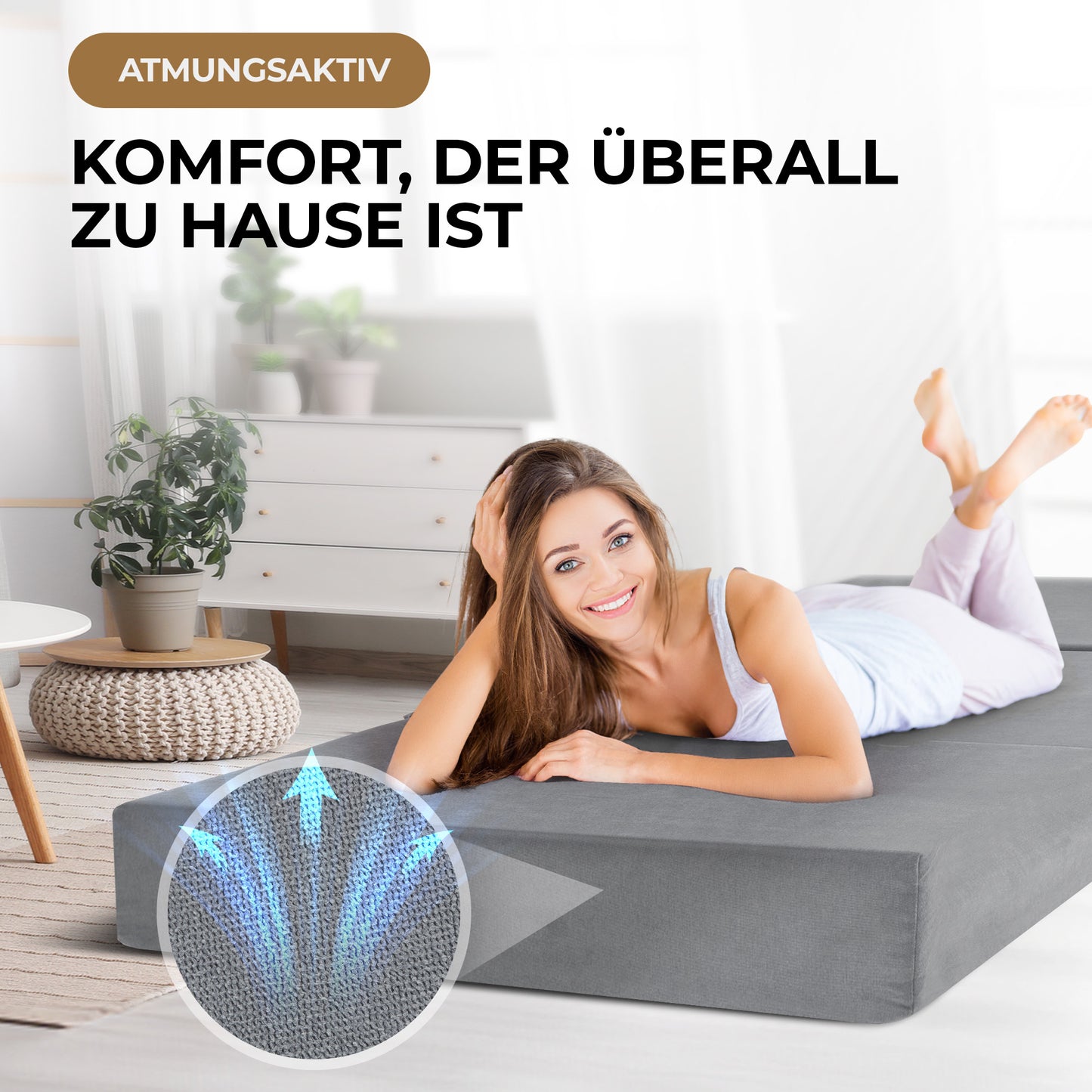 Gästebett 120 x 200 cm