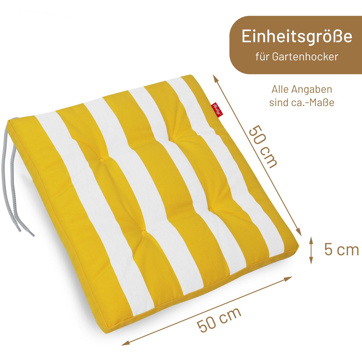 Hockerauflage MIA - Gelb