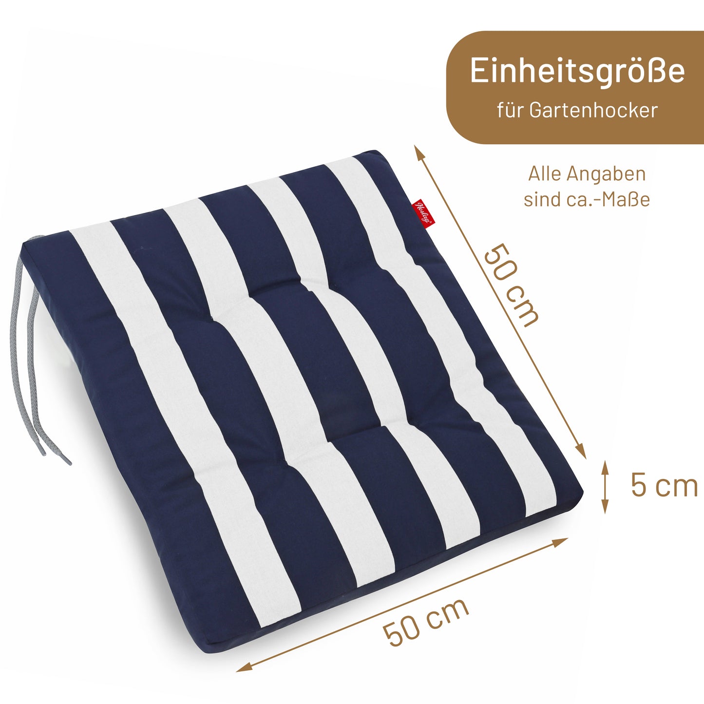 Hockerauflage MIA - Blau