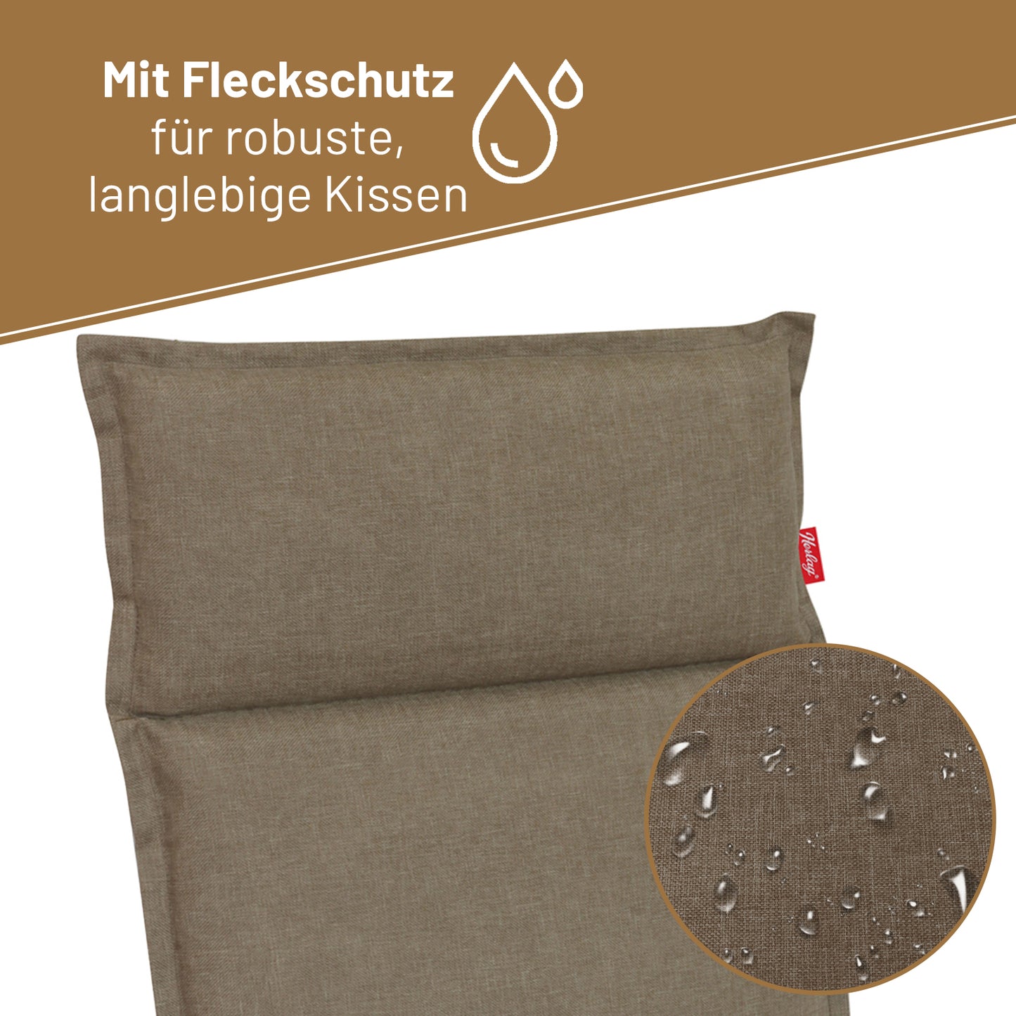 Liegenauflage BEA - Taupe