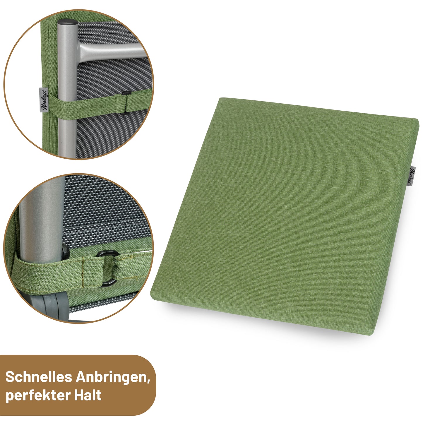 Hockerauflage SUNNY - Oliv
