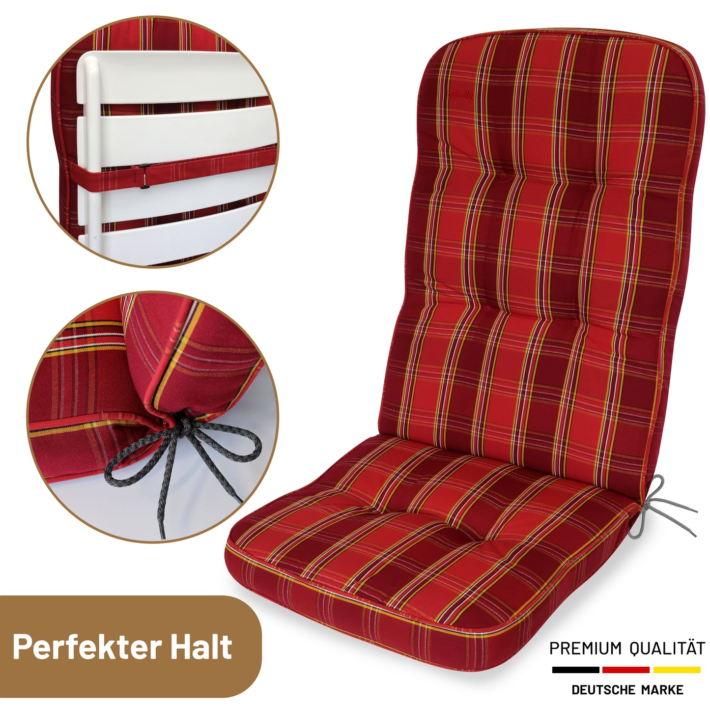 Hochlehner TILLY Kariert - Rot