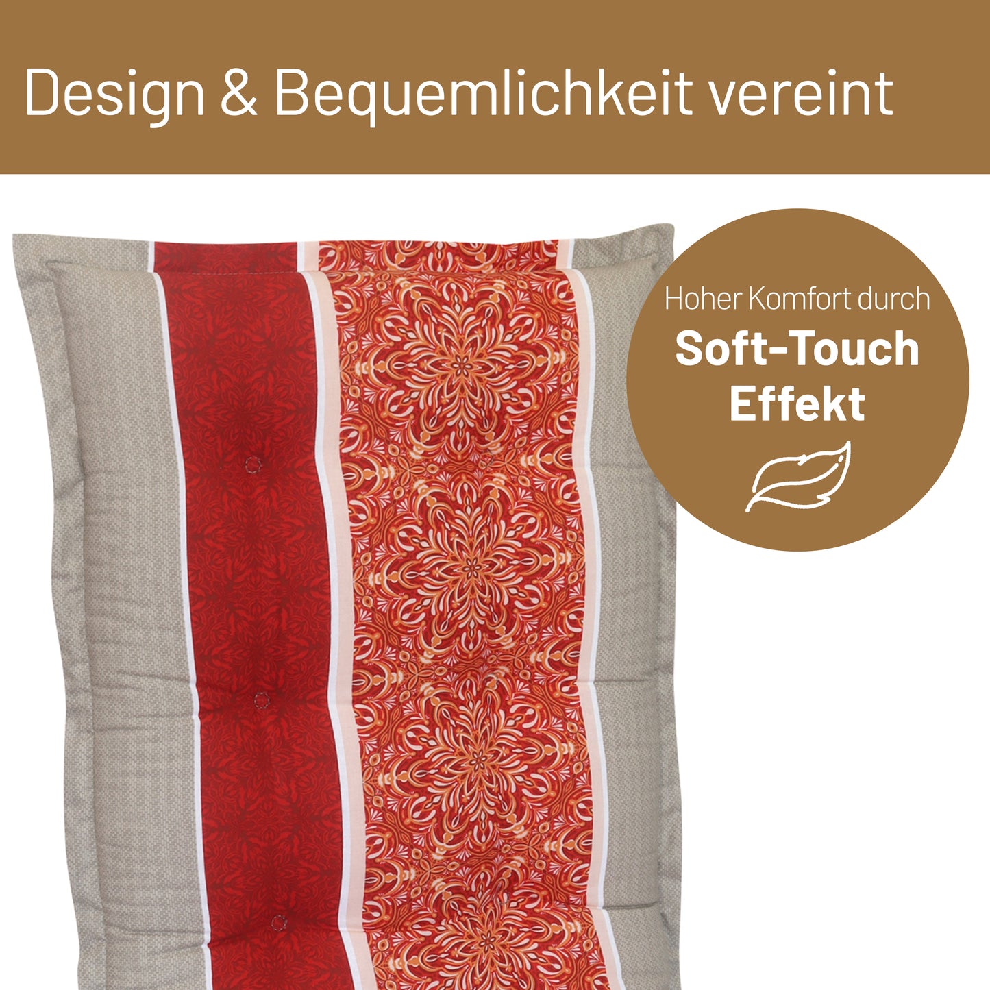 Liegenauflage VALERIA Gestreift