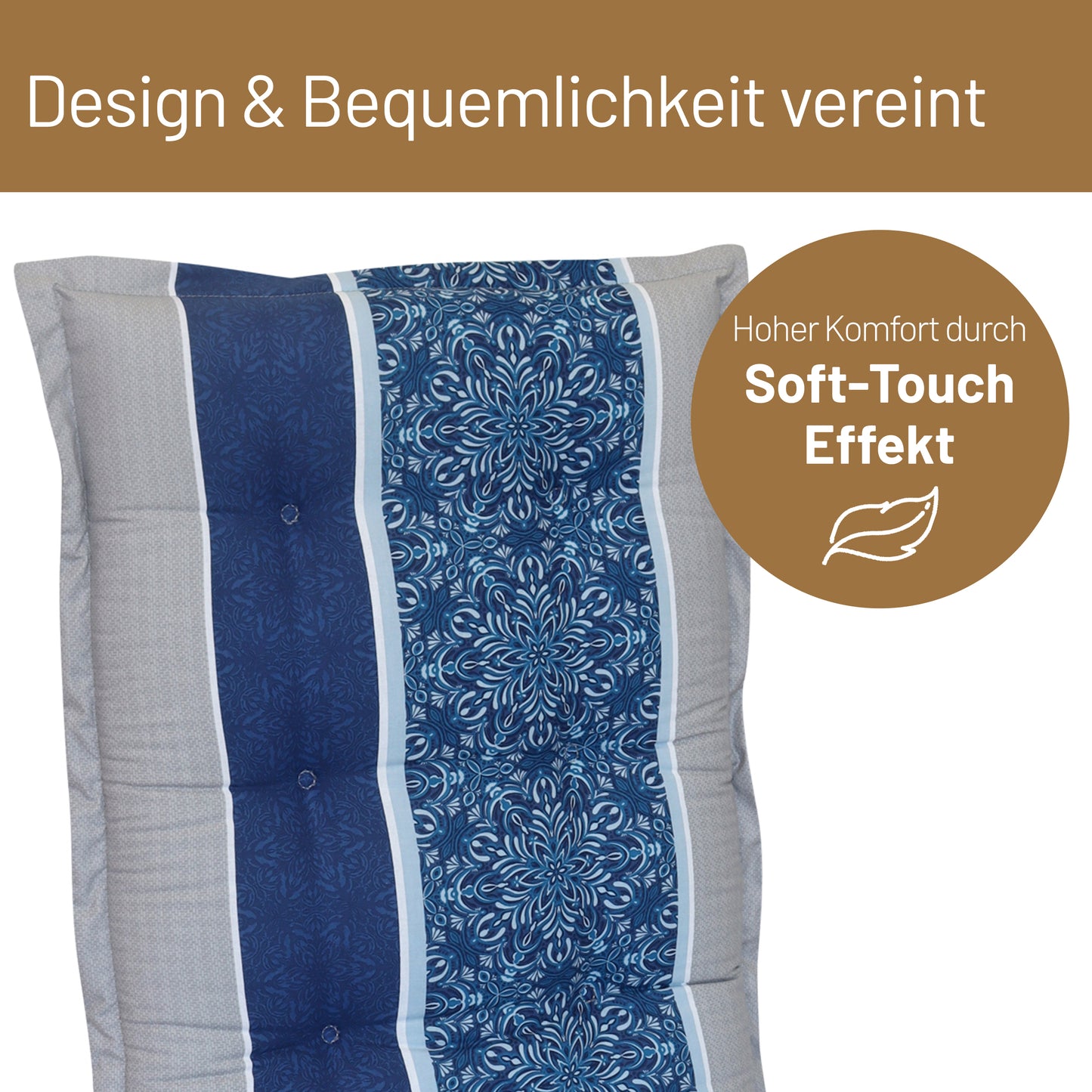 Liegenauflage VALERIA Gestreift
