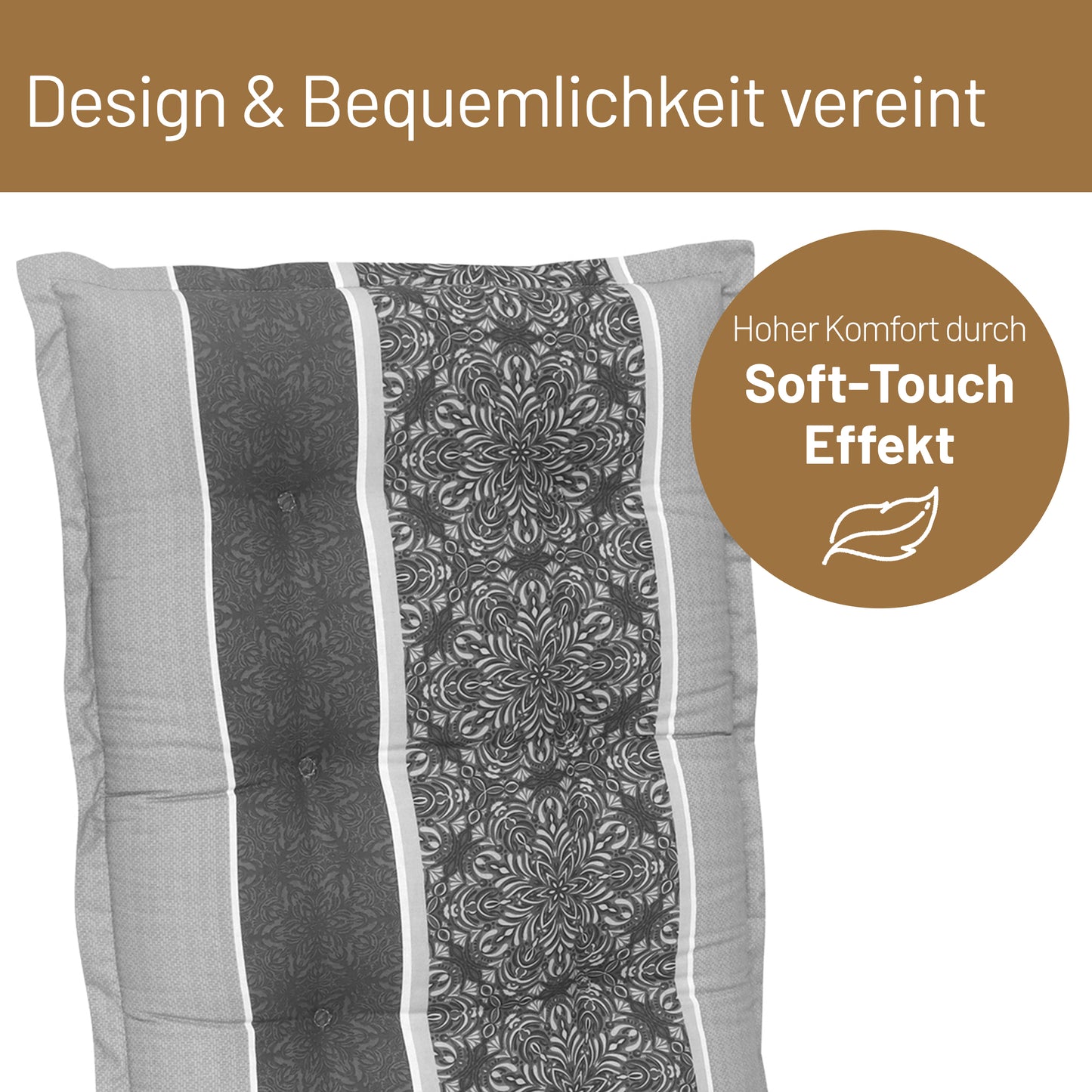 Liegenauflage VALERIA Gestreift