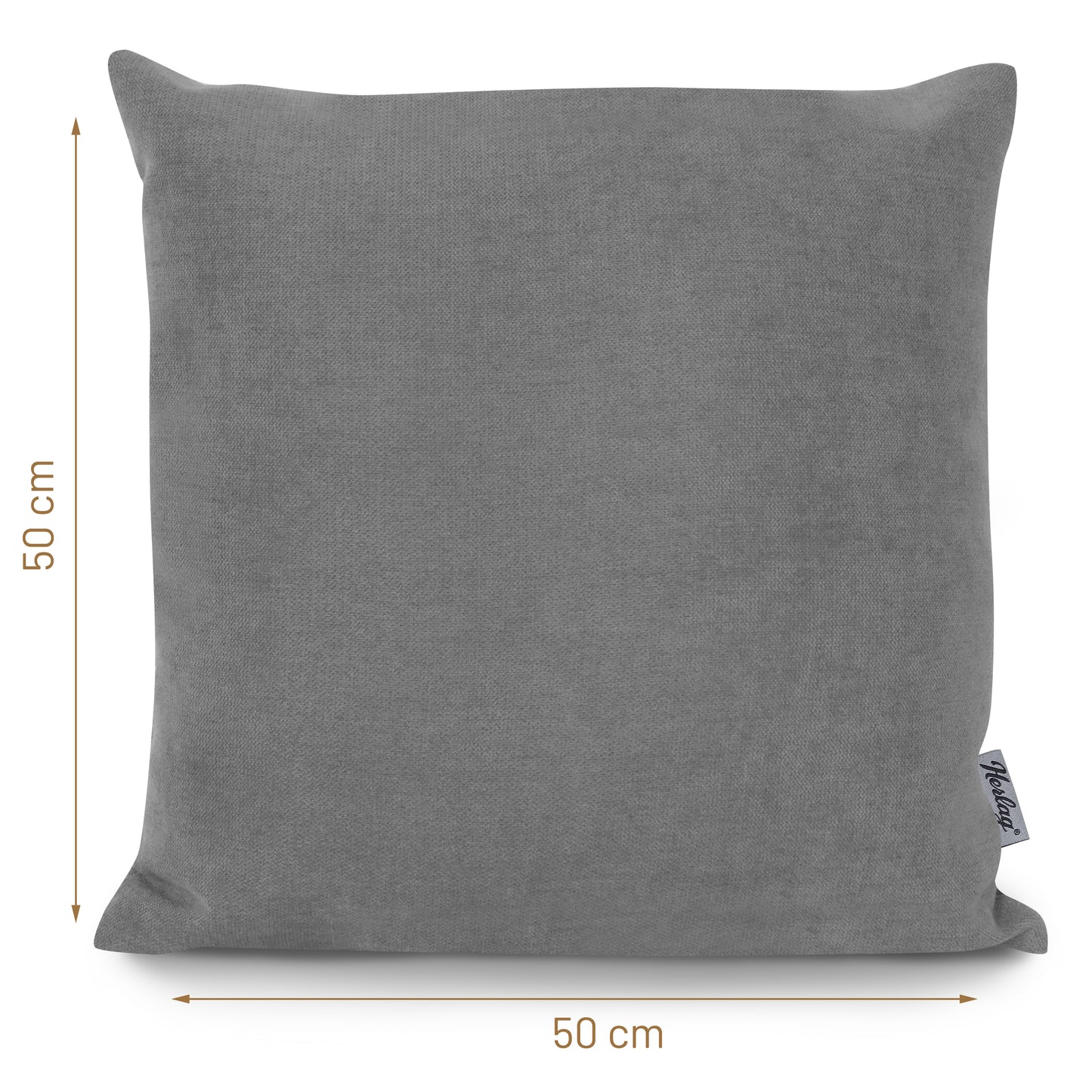 Dekokissen FEEL - 50x50cm Grau - Kissenbezug