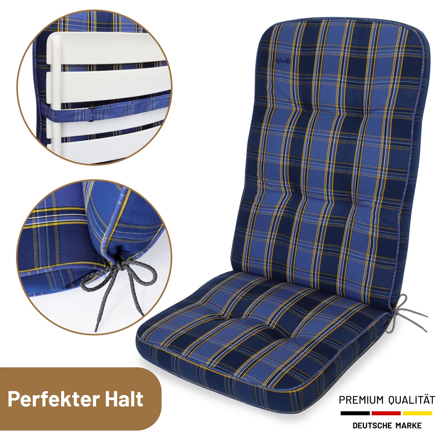 Hochlehner TILLY Kariert - Blau