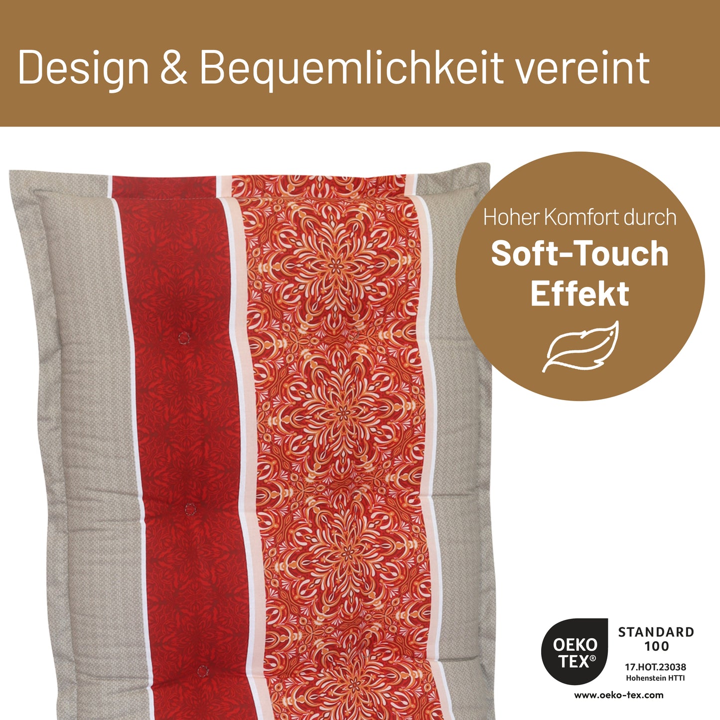 Hochlehner VALERIA - Rot/Orange-Gestreift