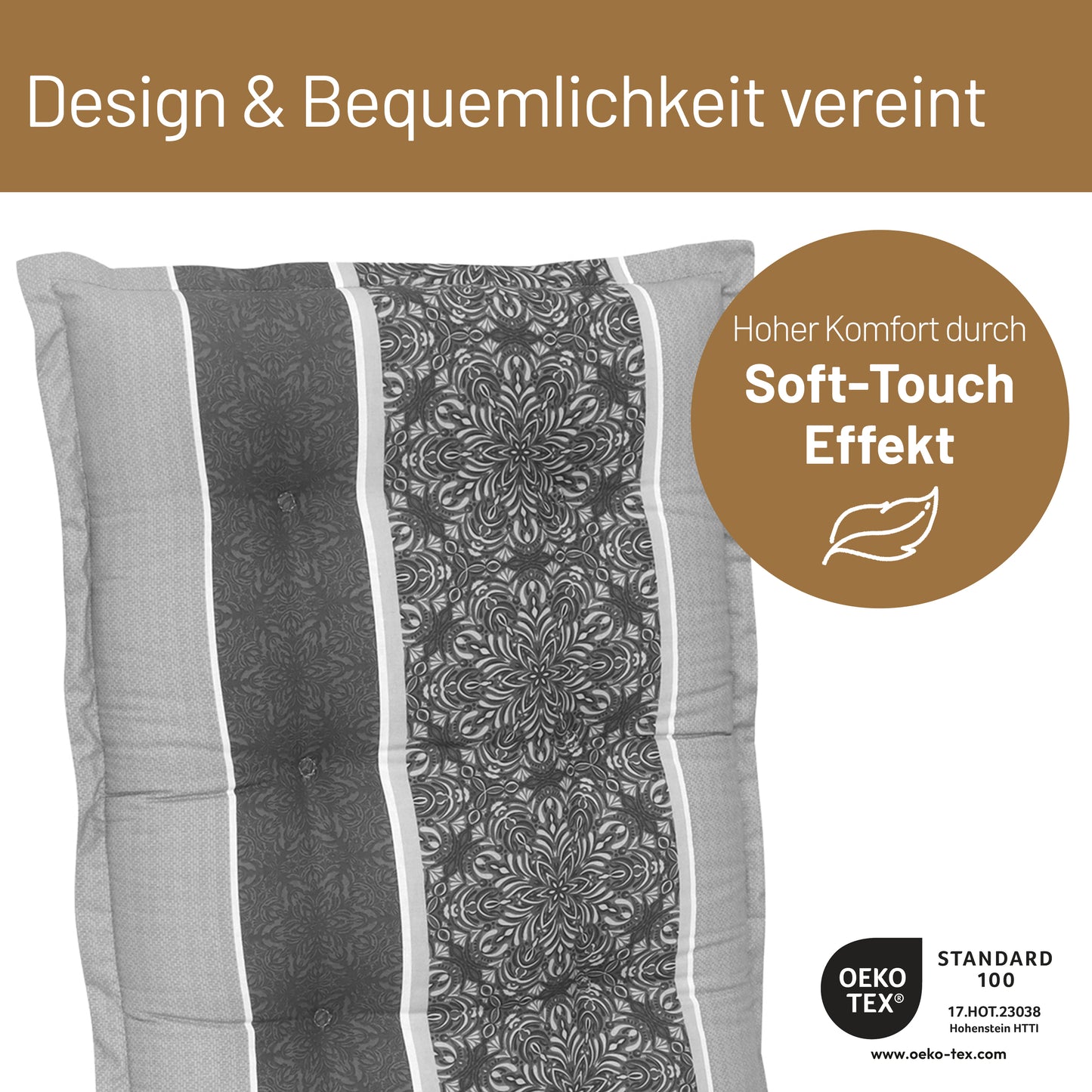 Hochlehner VALERIA - Grau-Gestreift
