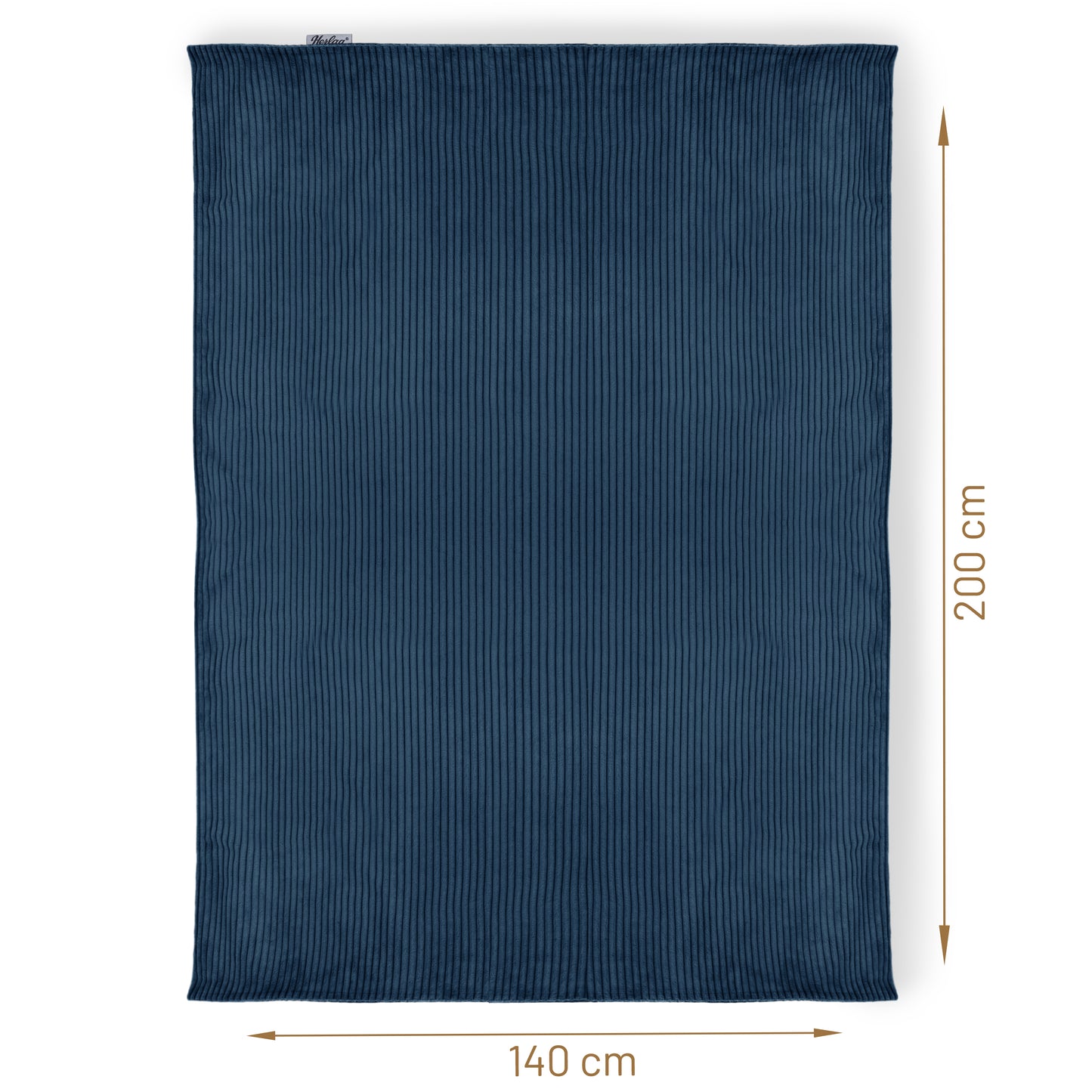 Wohndecke Ella - 140x200cm Blau