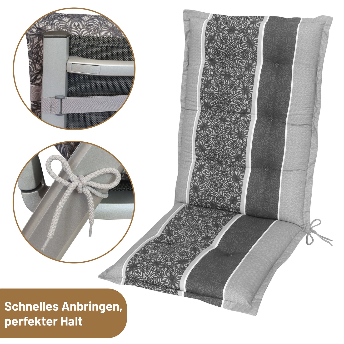 Hochlehner VALERIA - Grau-Gestreift