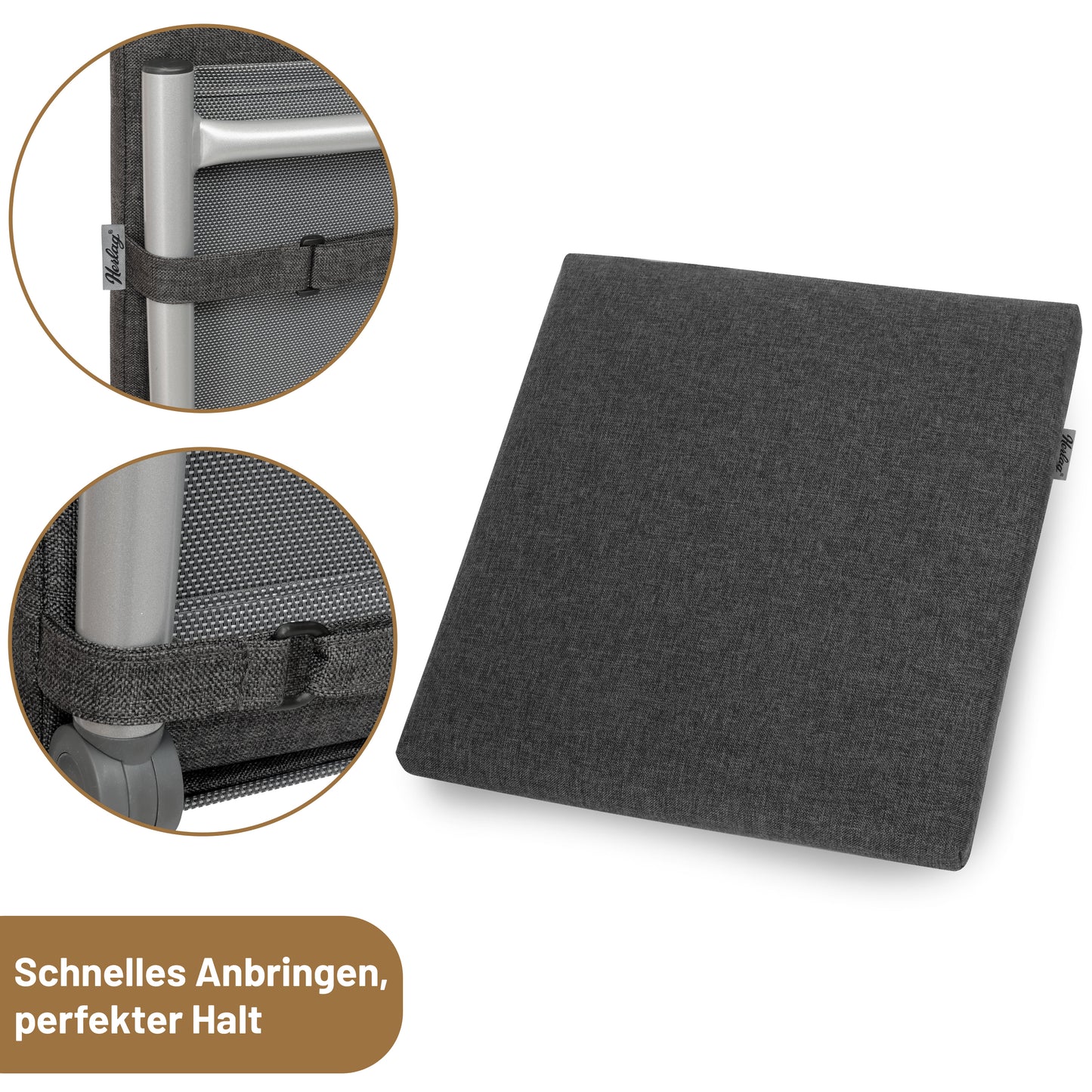 Hockerauflage SUNNY - Anthrazit