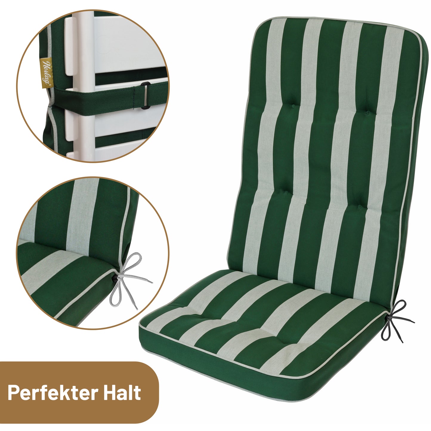 Hochlehner TILLY Gestreift - Grün