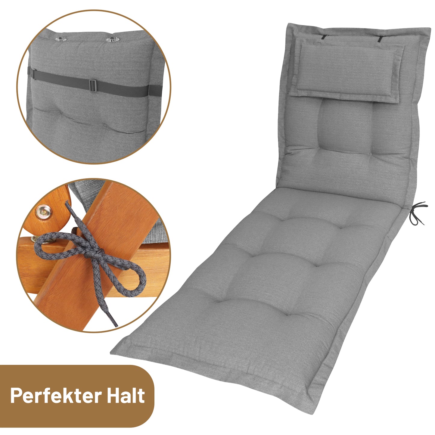 Liegenauflage AVA - Grau