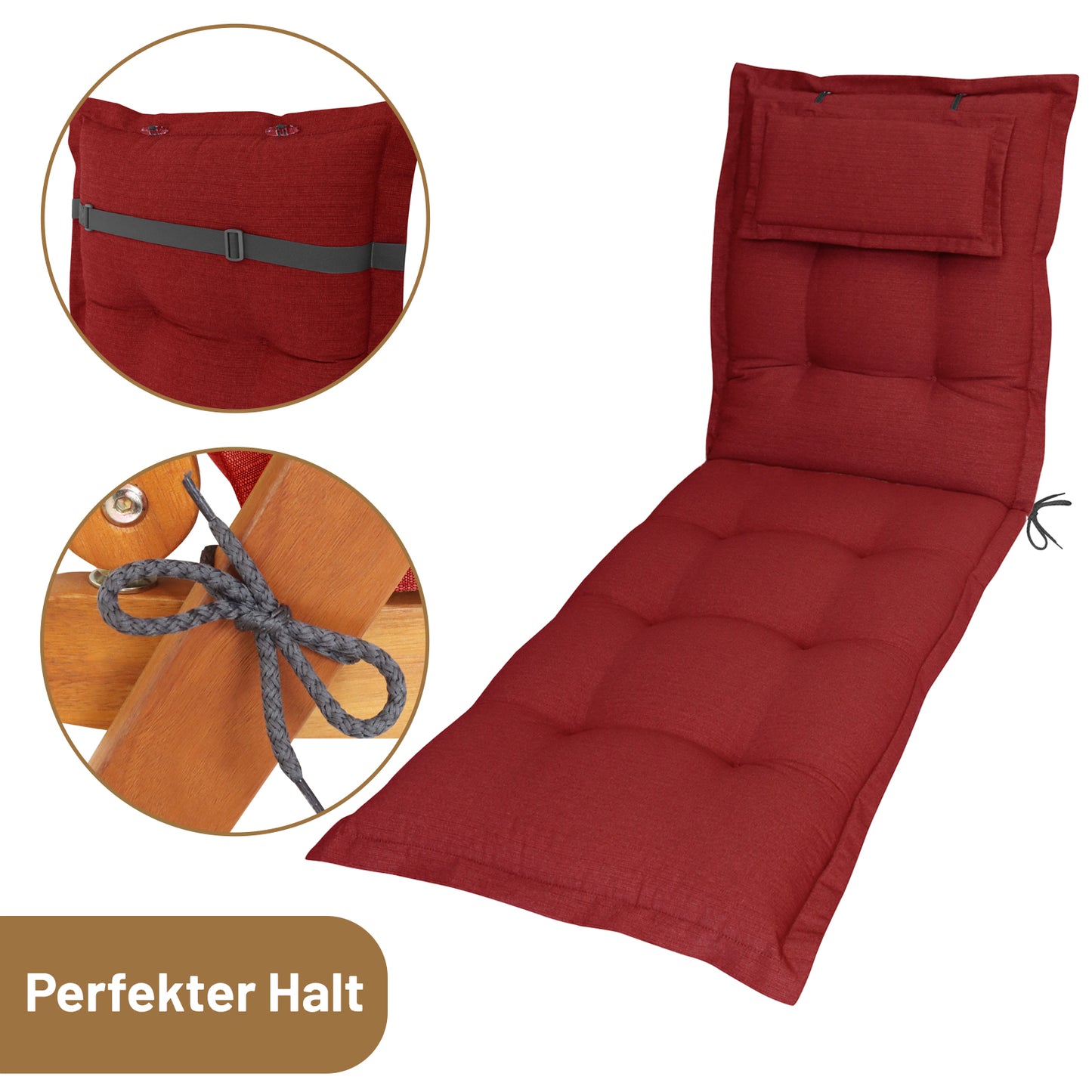 Liegenauflage AVA - Rot
