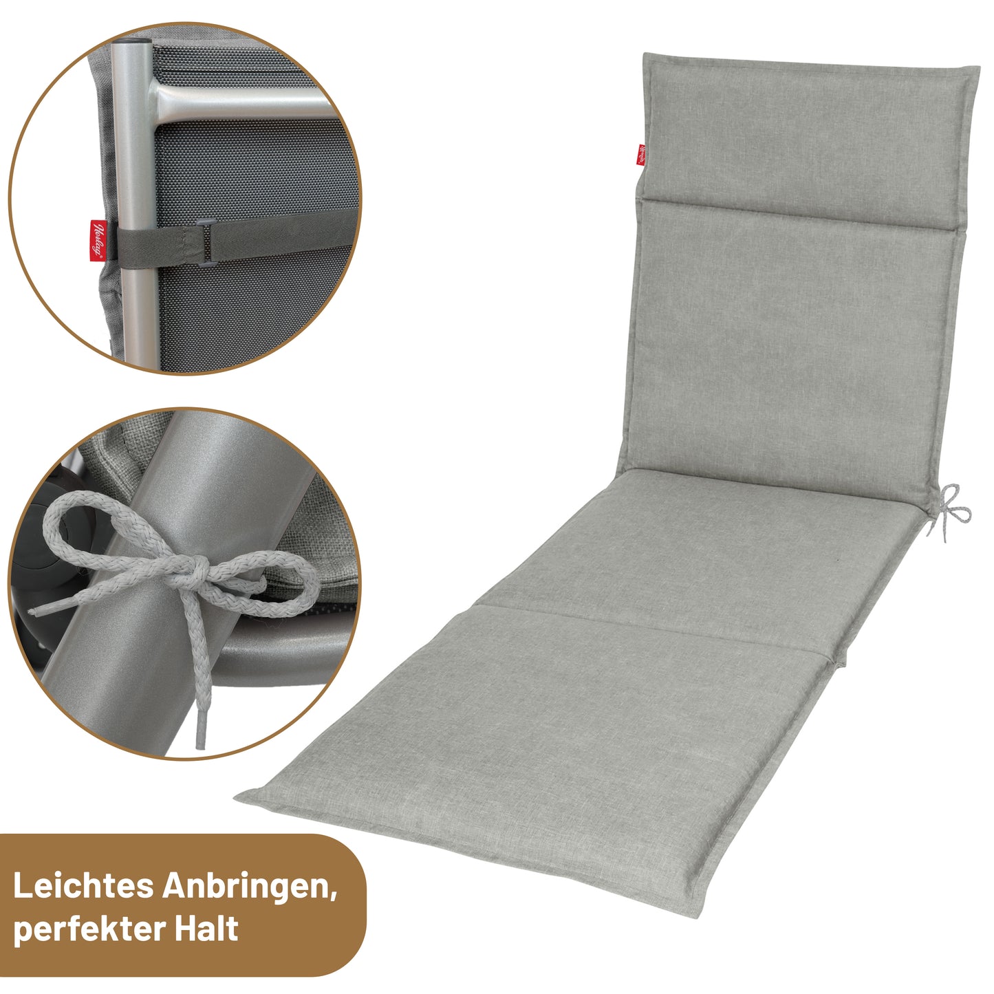 Liegenauflage BEA - Silbergrau