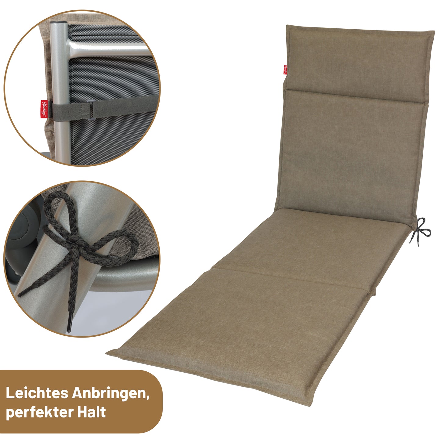 Liegenauflage BEA - Taupe