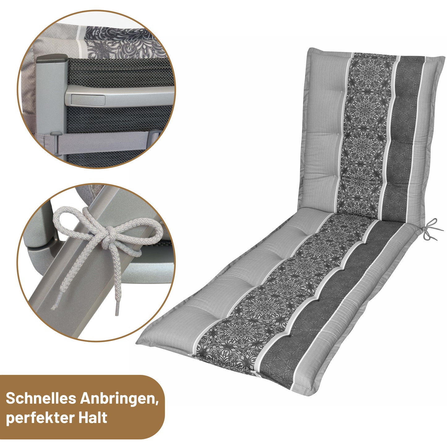 Liegenauflage VALERIA Gestreift