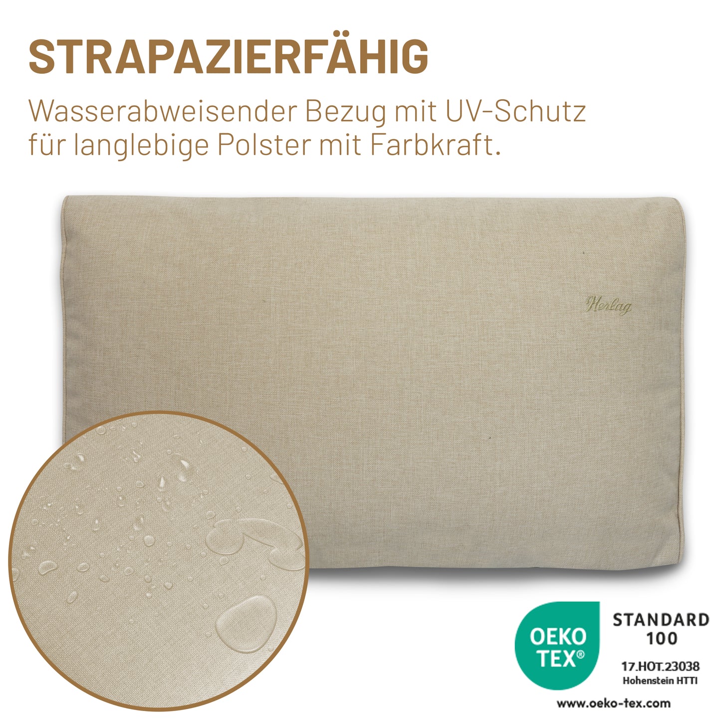 Loungekissen SUNNY - Natur 40x60cm