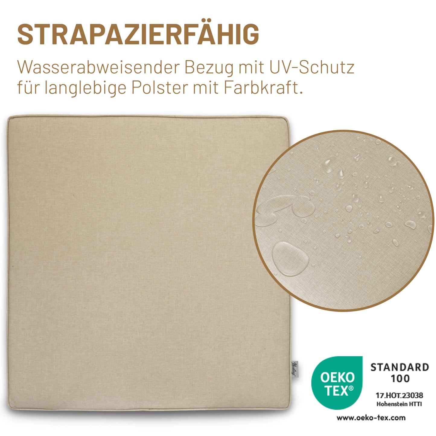 Loungekissen SUNNY - Natur 70x70cm