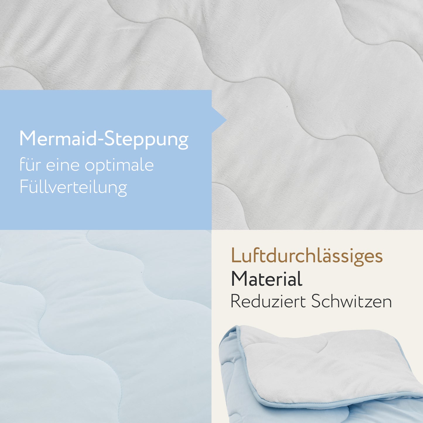 2-in-1 Steppdecke | 135 x 200 cm