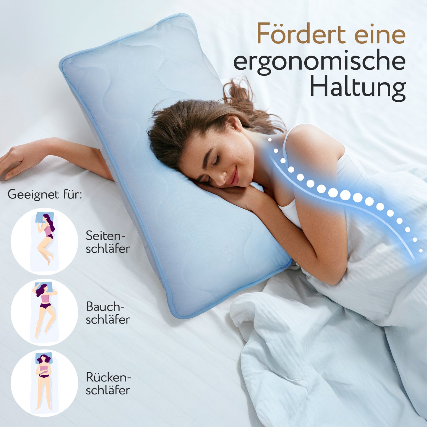 2-in-1 Kopfkissen | 40x80cm