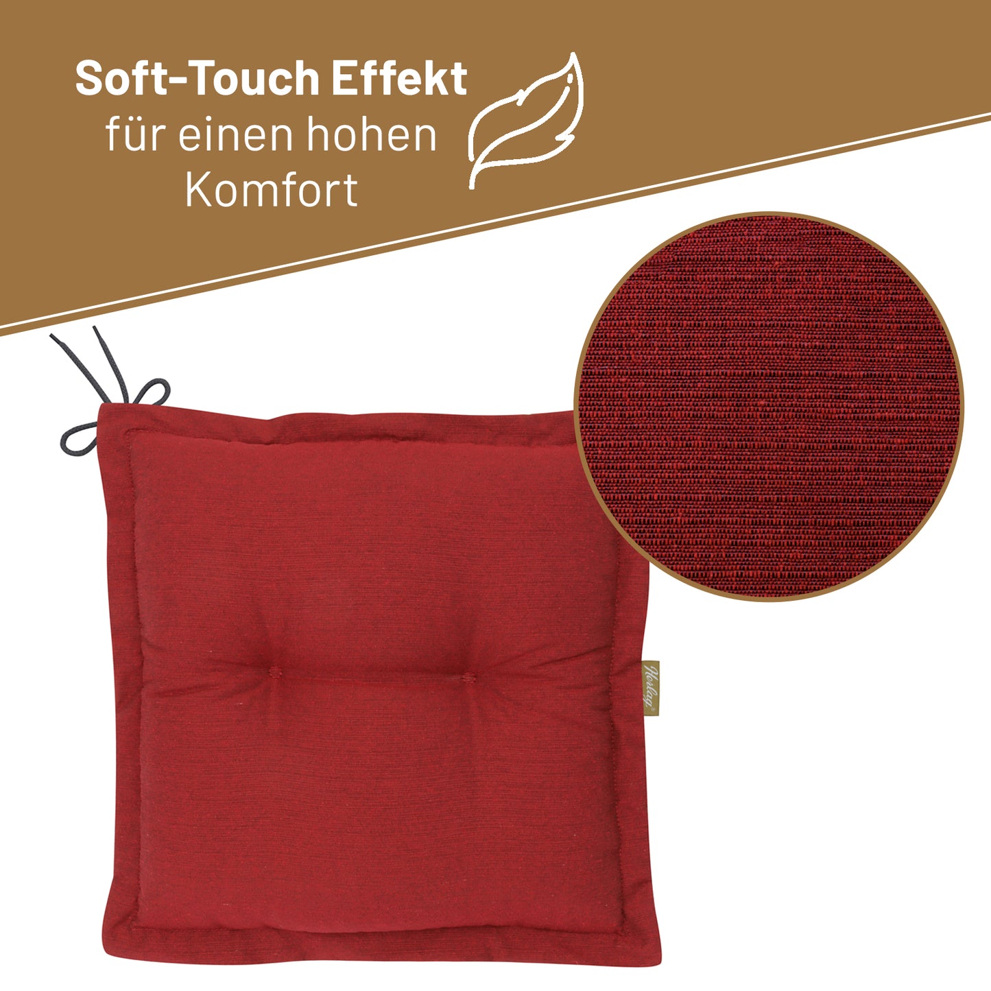 Hockerauflage AVA - Rot