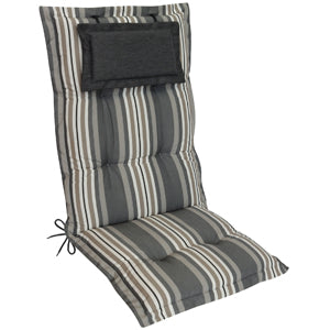 Stoffmuster Ava Print Streifen Grau