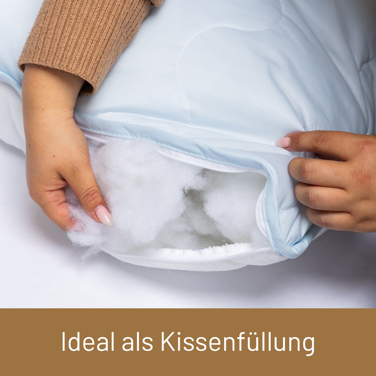 Herlag Füllwatte – vielseitig, weich und hygienisch, 1kg