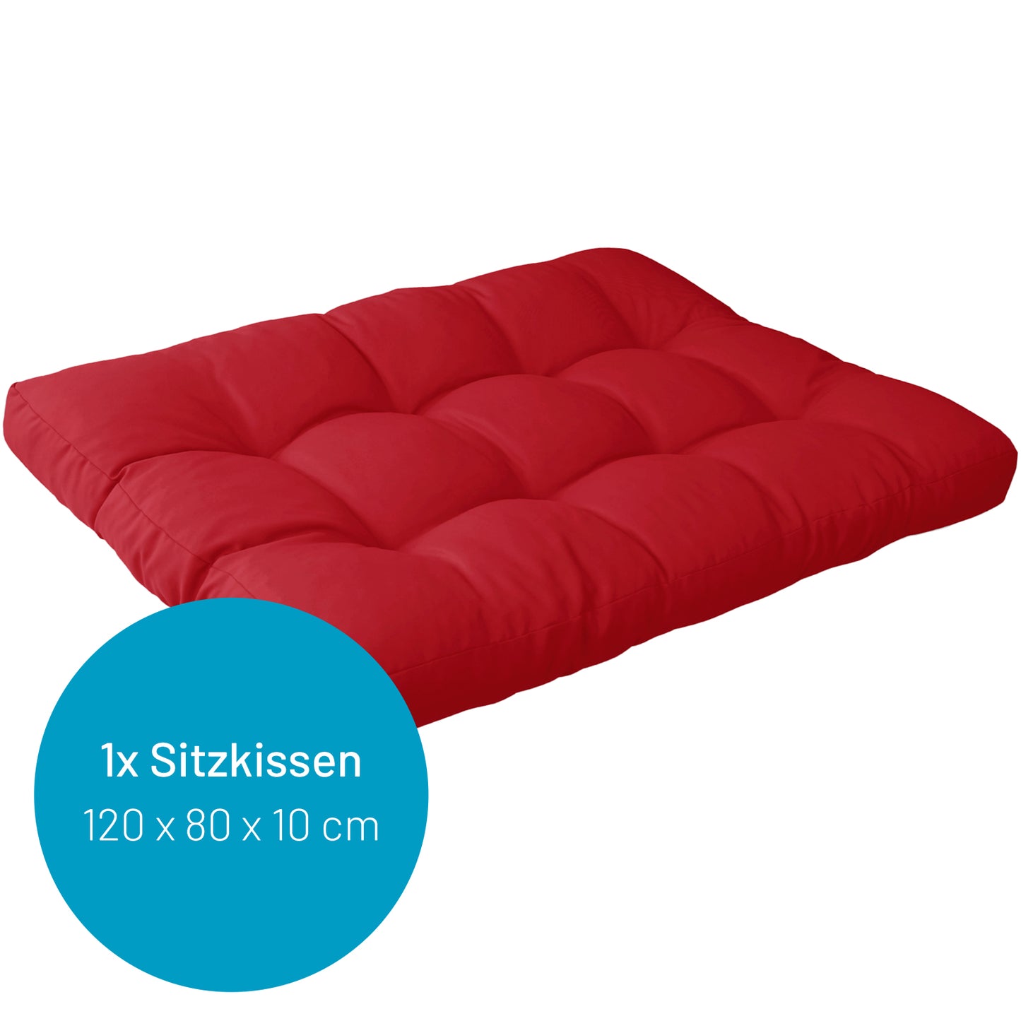 Palettenkissen Set Rot 2-teilig
