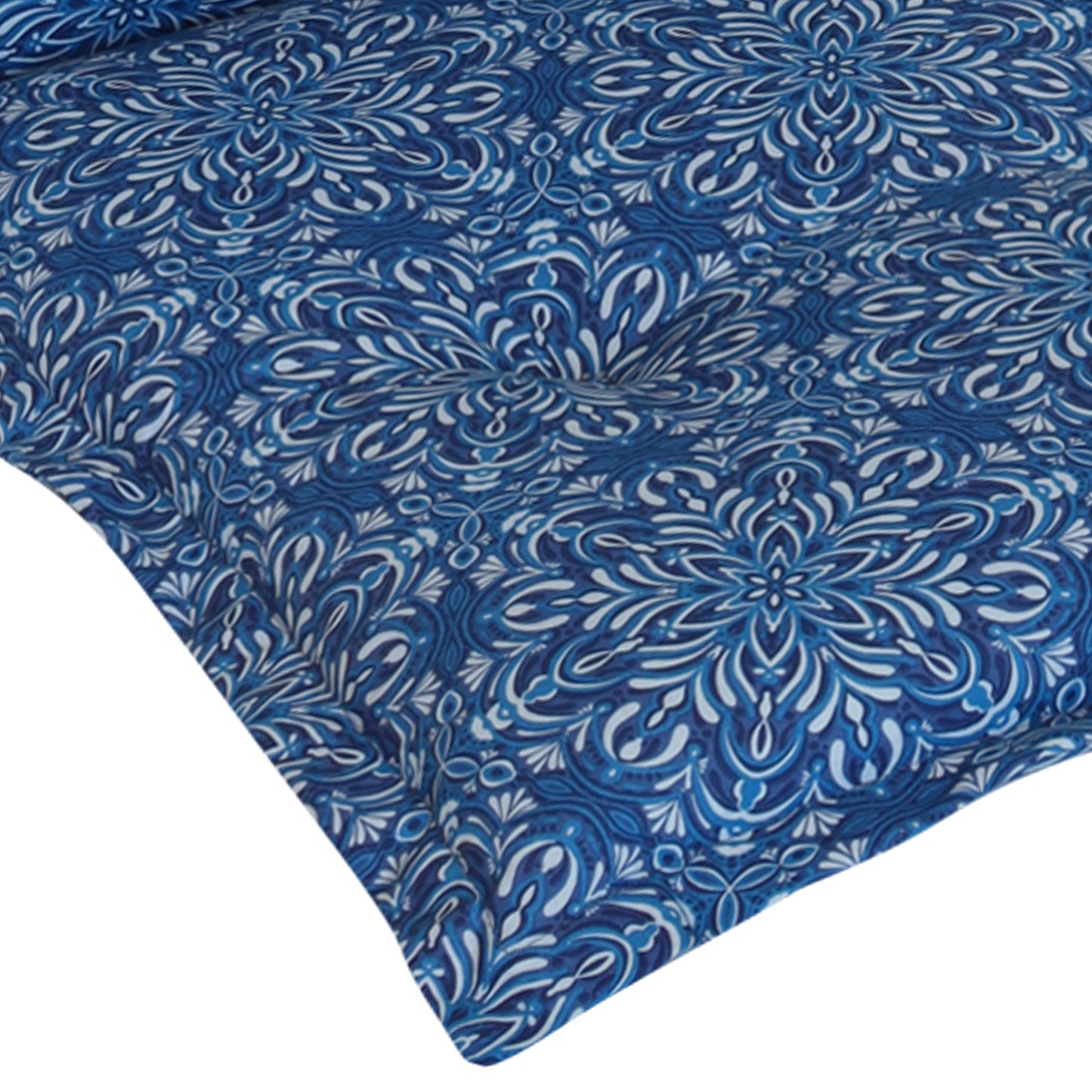 Stoffmuster Valeria Mandala Blau