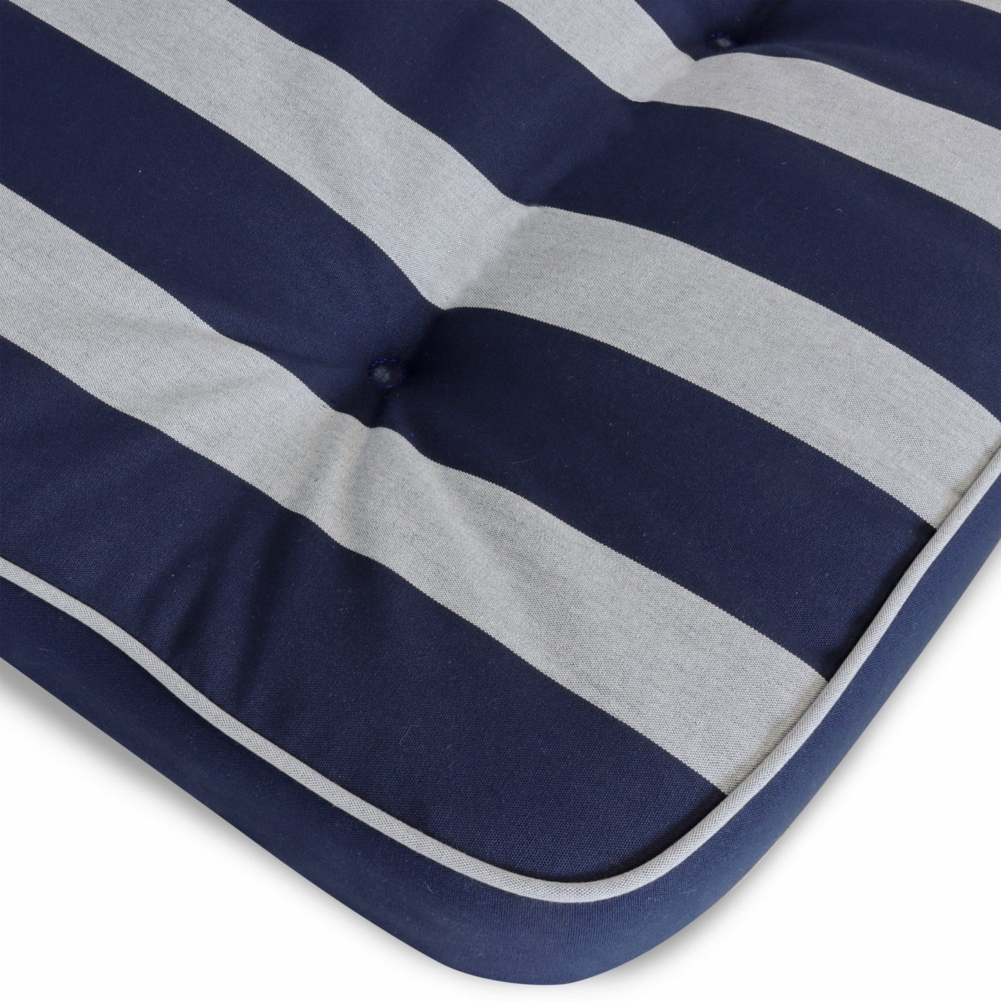 Hockerauflage TILLY - Blau Gestreift