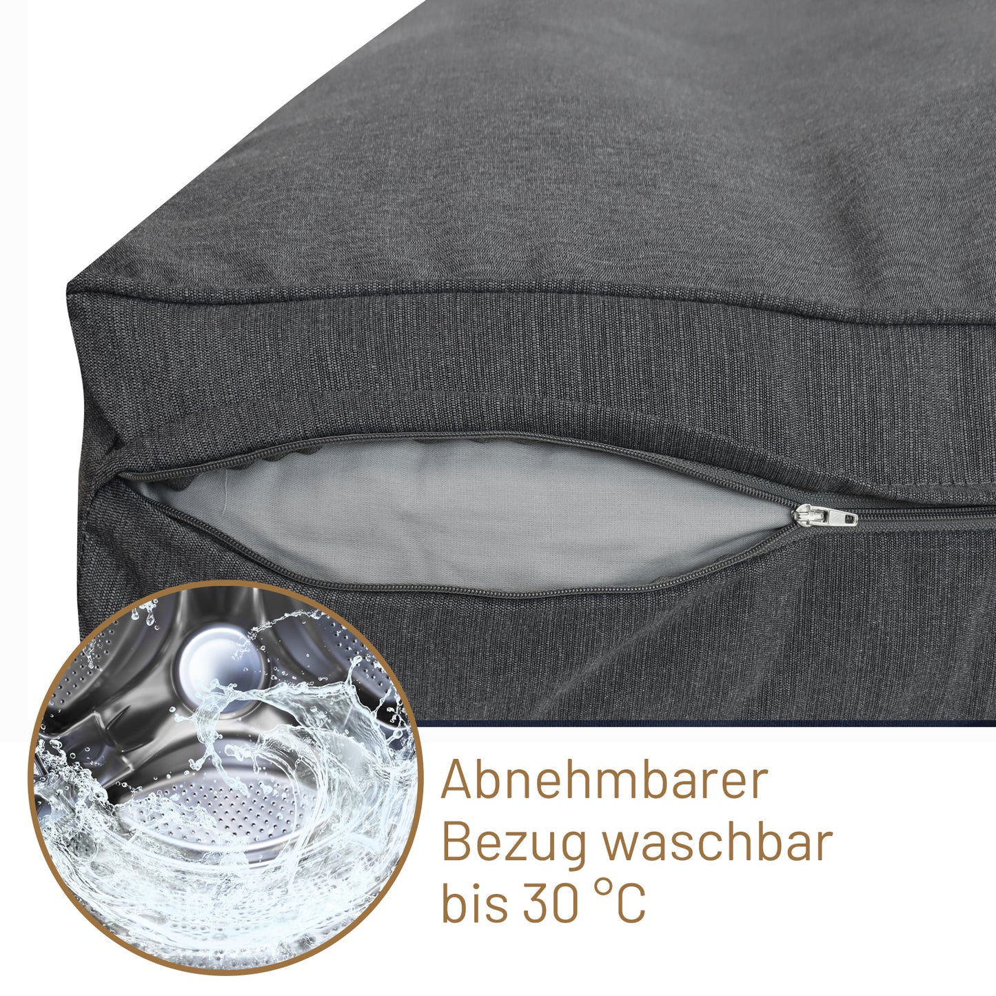 Sitzkissen Valeria - Anthrazit
