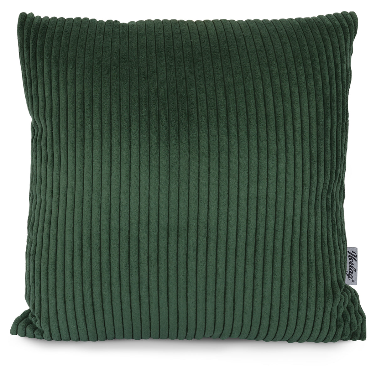 Cord-Dekokissen ELLA 40x40cm Dunkelgrün – waschbar, Öko-Tex – Herlag