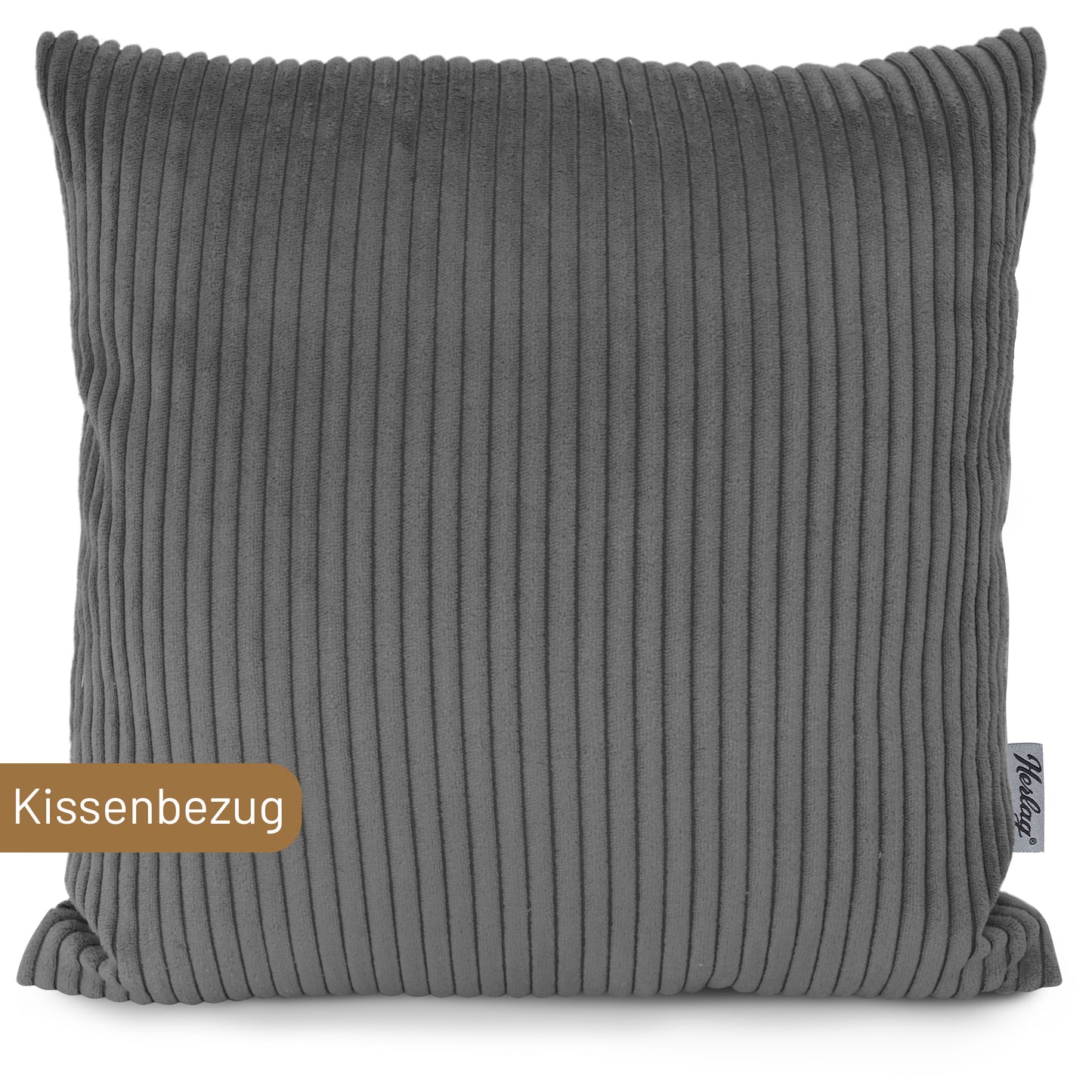 Dekokissen ELLA - 50x50cm Grau - Kissenbezug