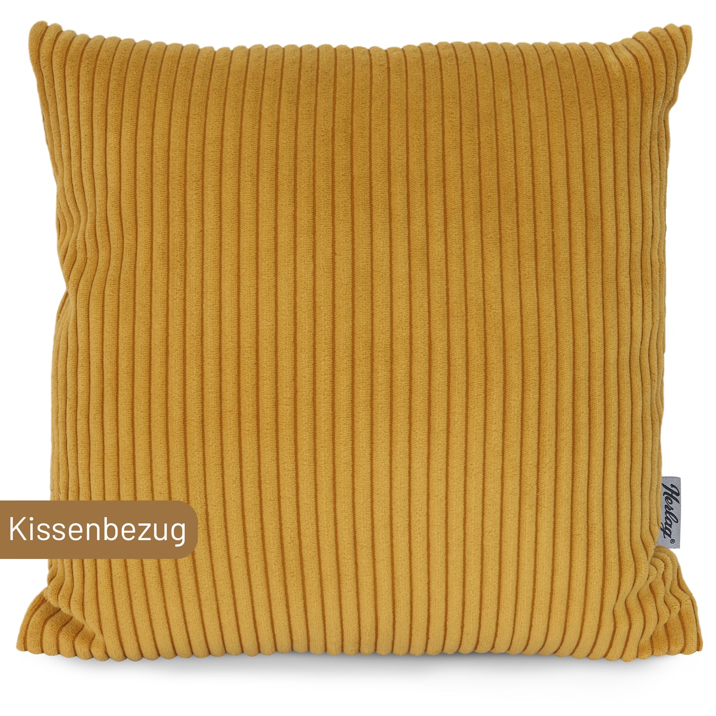Dekokissen ELLA - 40x40cm Senfgelb - Kissenbezug
