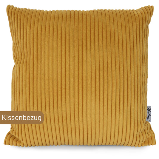 Dekokissen ELLA - 50x50cm Senfgelb - Kissenbezug