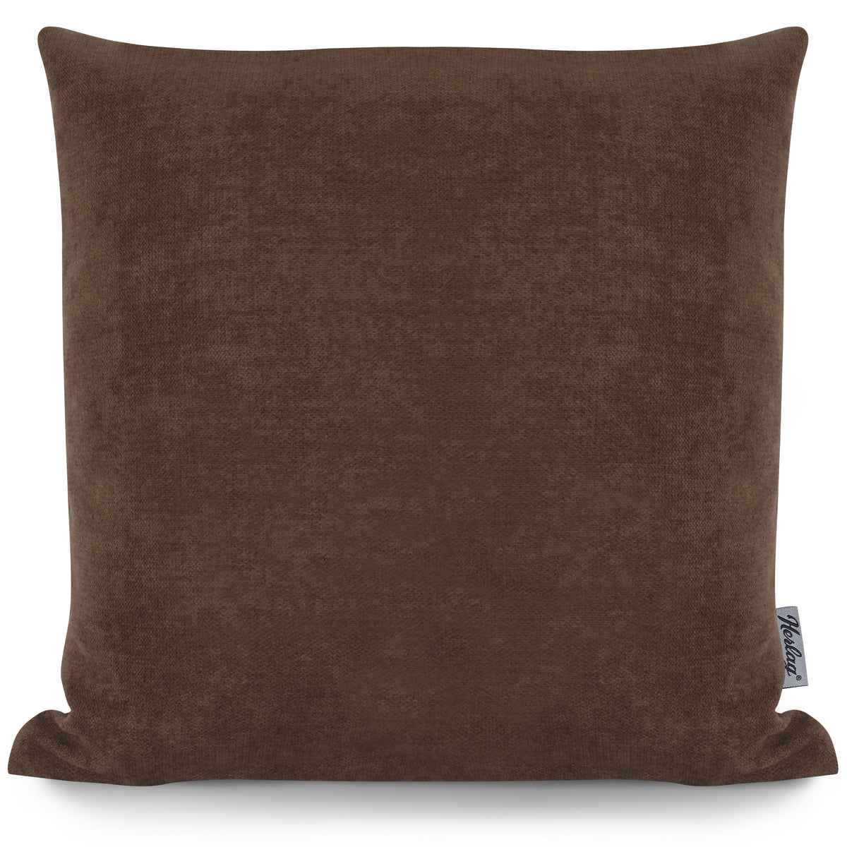 Dekokissen FEEL 40x40cm Braun – waschbar, Öko-Tex – Herlag