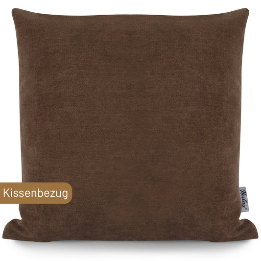 Dekokissen FEEL - 50x50cm Braun - Kissenbezug