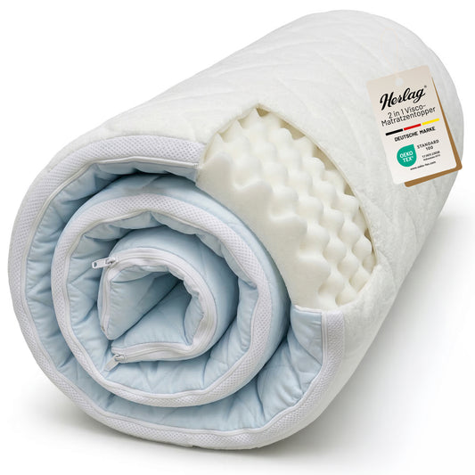 Visco Matratzentopper 2 in 1 | 90x200x7cm